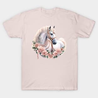 Pink Christmas Horse T-Shirt